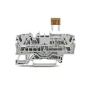A●10pcs WAGO 2002-1681 2-Conductor Fuse Terminal Block 5.2 mm Wide Gray New