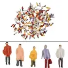 Painted Figures Model Trains 50 Pcs Great Collection HO Scale Home Room Decor