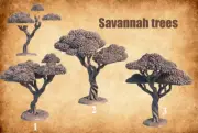 Acacia Savannah Trees StoneAxe Miniatures D&D Dungeons and Dragons