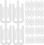 Cabilock 500pcs Plastic Shirt Packing Clips Clamps for Men Women Versatile for Shirts Ties Pants Compact Design