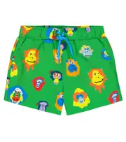 [Stella McCartney Kids] Stella McCartney Kids Baby printed swim trunks M 3 green
