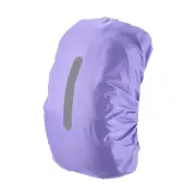 30-40L Waterproof Backpack Rain Cover with Vertical Strap S Purple
