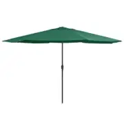 Garden Parasol with Crank Outdoor Patio Sunshade Umbrella Sun Shelter vidaXL