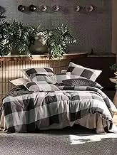 Linen House Irvine Quilt Cover Set, Night, Queen Bed