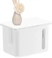 Lmyit Bathroom Tissue Holder - Tissue Box Wall Mounted | No Drilling Shelf Storage Organizer Container Waterproof for Kitchen Restroom RV Vanity