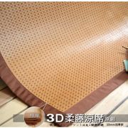 【3D透氣網-5尺-原創柔藤涼蓆-】極厚1公分的涼爽竹蓆(日本原料)台灣生產