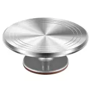Rotating Cake Turntable 12'' Alloy Revolving Cake Stand with Non-Slip Base