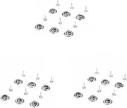 [COHEALI] Sets Diy Craft Tie Tacks Blank Clutch Backs Locking Pin Keepers Cap Pin Backs Replacement for Lost Badges Pcs