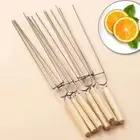 Grill Double Prong Roast Barbecue Skewer BBQ Skewer Cooking Tool BBQ Stick