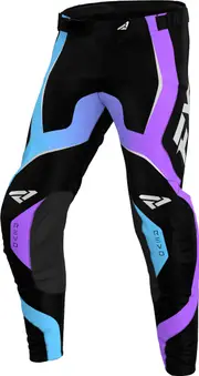 FXR Revo 2025 Youth Motocross Pants, black-blue-purple, Size 24 Black Blue Purple