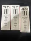 Olay Regenerist Collagen Peptide Serum & Eyes Collagen Peptide Cream LOT OF 3