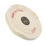 6 Buffing Polishing Wheel 12mm Arbor Buffer Polish White Round Wheel Replace