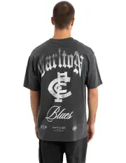 [Nena & Pasadena] Carlton Vintage Goth Tee in Pigment Asphalt