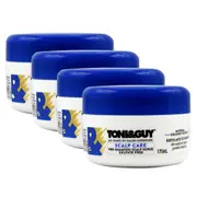 4PK Toni & Guy 175ml Hair Scalp Care Pre-Shampoo Scrub Natural Coconut Husk