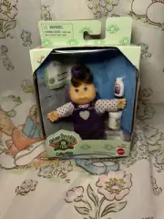 Cabbage Patch Kids NIB 5” Mini Doll, Curly Brown Hair Blue Eyes