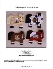 Horse Magnetic Picture Frames- Plastic Canvas Pattern or Kit