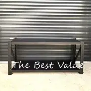 Heavy Duty Warehouse Workbench Shelving Matte Black 400kg Work Bench Workbenches