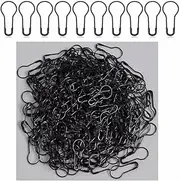[Zo.Yehaa] 160 Pieces Black Safety Pins, Small Metal Gourd Bulb Calabash Pins Tag Pins for Clothing, Quilting, DIY Crafting, Home Accessories