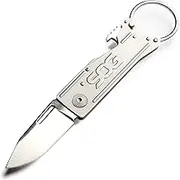 SOG Keychain Pocket Knife with Bottle Opener Keychain Ring - Keytron EDC Keychain Knife with 1.8 Inch Folding Knife