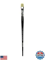 Winsor and Newton 5974710 Winton Hog Flat #10 Bristle Brush