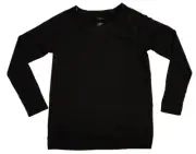 ST JOHN'S BAY WOMEN'S BLACK POLYESTER/RAYON LONG SLEEVE BLOUSE $37.00