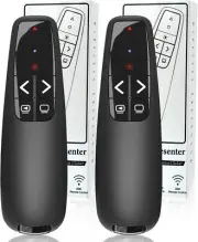 2 Units Wireless Presenter Remote Clicker for Laptop PowerPoint Presentations...