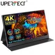 UPERFECT 15.6" 4K 3840x2160 Portable Monitor Dual USB-C Laptop Extender Screen