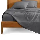 1800 Thread Count Microfiber Split Head Flex King Sheet Set - Easy Fit Grey
