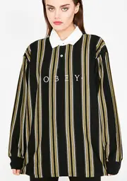 [Obey] Script Classic Long Sleeve Polo