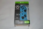 XBOX ~ POWER A ~ WIRED CONTROLLER ~ SOFT-TOUCH FINISH ~ BLUE ~ NEW SEALED
