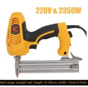 2350W Straight Nailer Electric Stapler Woodworking Tool Nail Gun & Staple Gun