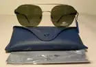 Lacoste L103SND Matte Light Ruthenium New Men's Classic Aviator Sunglasses