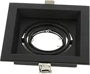 jojofuny Fitting Spotlight Trim Ring Mr16 Gu10 Light Holder Ceiling Mounting Shell Plastic and Aluminum Alloy Suitable for Kitchen/Dining Room