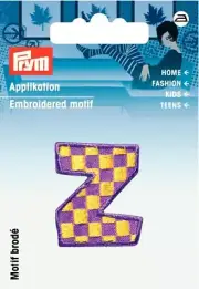 Patches Letters Aufbügelflicken Application Strap Z Colourful 3x3cm Patch