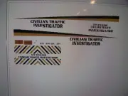 Raleigh NC Police Collision Investigator Truck Decals 1:64 two for one money