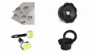 Rockford Fosgate PPS4-6 6.5" Midrange Speaker w/ Speaker Baffles & Sound Damping