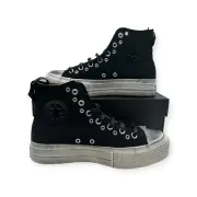 Converse Sneakers Black Chuck Taylor All Star Lift Hi Platform Punk Women's 9