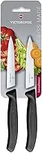 Victorinox Swiss Classic Straight and Wavy Edge Paring Knife Set, Black, 6.7793.B