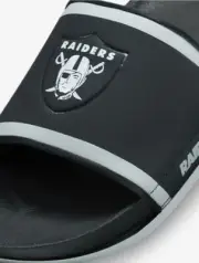 Nike Offcourt Slides Las Vegas Raiders Size 12 Black/Grey/Silver DD0542-001 New