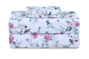 300 Thread Count Sheets Set -100% Cotton 3 Pcs Sheets Bed Set, 1 Fitted Sheet...