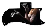 SG Half Face Pickguard Custom Gibson Graphic Graphical Guitar Single Kick Heels