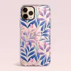 iPhone 16 Pro Max Case 15 14 13 12 11 Plus Shockproof Clear Floral Leaves Cover