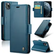 CaseMe iPhone 13 Pro Max Folio Wallet Case Cover Apple Side Closure ProMax [Blue]