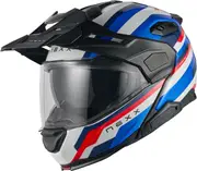 Nexx X. Lifecountry Westbound Helmet, red-blue, Size 2XL for Men Red Blue