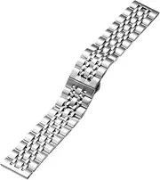 [LSMCCOTP] Watch Straps,Stainless Steel Watch Strap, Stainless Steel Watch Strap Watch straps Stainless Steel Watch Strap 20mm 22mm Universal Smartwatch Seven Bead Watchband