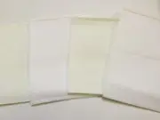 14 Count White Aida Cross Stitch Fabric Lot, 4 Pieces With Trimmed Edges