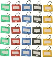 HONMEET DIY Suitcases Tag Keychain Label Tags Plastic Number Key for Home Office
