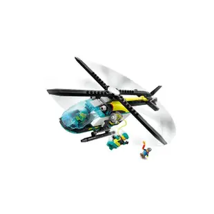 【LEGO 樂高】城市系列 60405 緊急救援直升機(玩具飛機 交通工具)