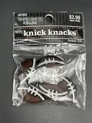 Spare Parts The Paper Studio Knick Knacks Footballs Flatbacks 8 pc