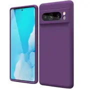 MCC Google Pixel 9 Pro 5G Soft Liquid Silicone Shockproof Case Cover [Dark Purple]